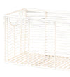 Cache rectangle wire basket in Ivory Color