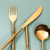 Ringed Elegance: Set of 5 Cutlery with Stylish Handles