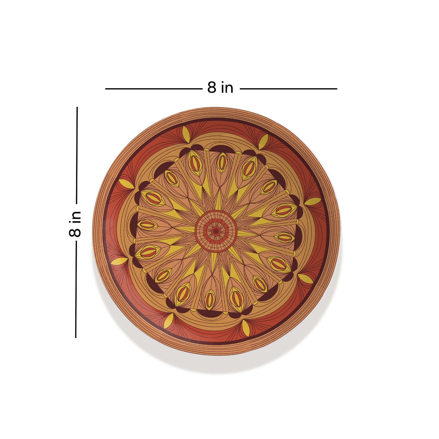 Mystic Mocha Mandala Wall Plate