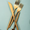 Ringed Elegance: Set of 5 Cutlery with Stylish Handles