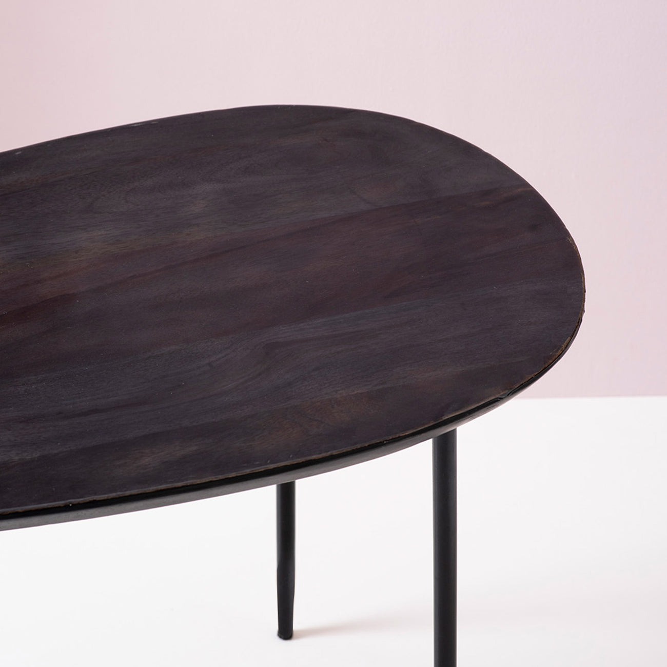 Elemental Elegance: Wood & Metal Side Table