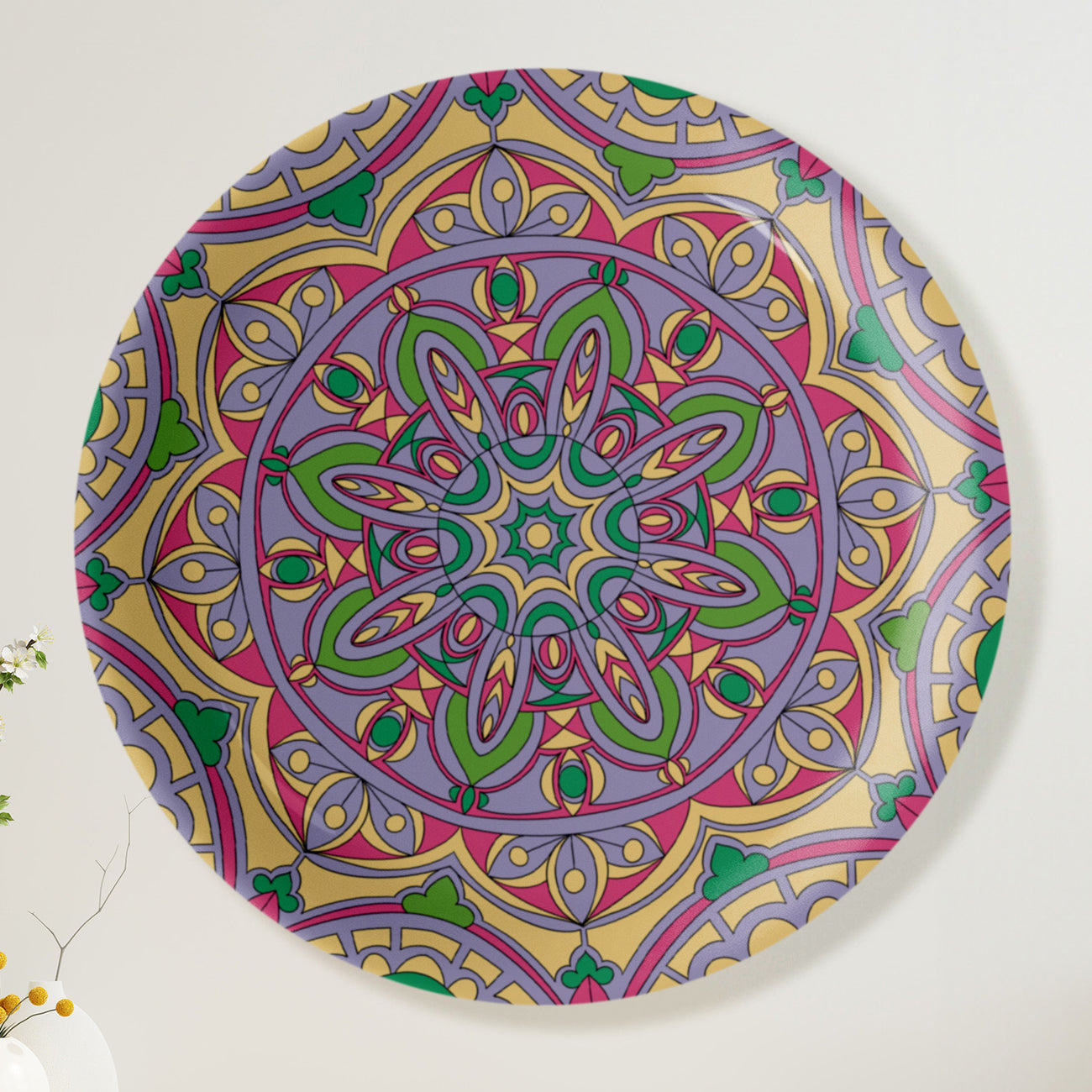 Tranquil Tapestry Mandala Wall Plates Set of 5