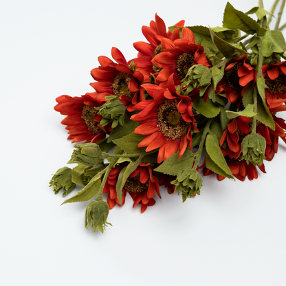 Artificial Flower Daisy - Red Bunch