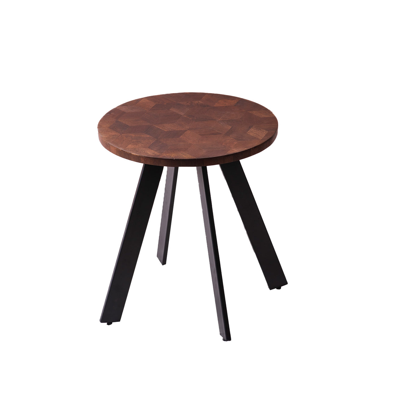 Fusion Forte: Contemporary Wood and Metal Side table