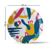 Whimsy Abstract Blossom Plates Set of 5