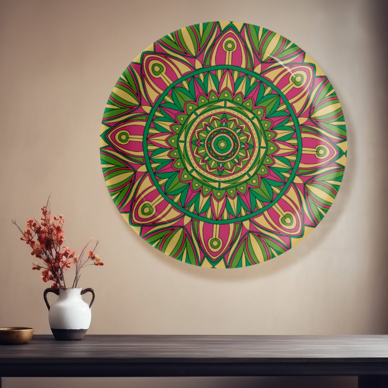 Cosmic Connection Mandala Wall Plate