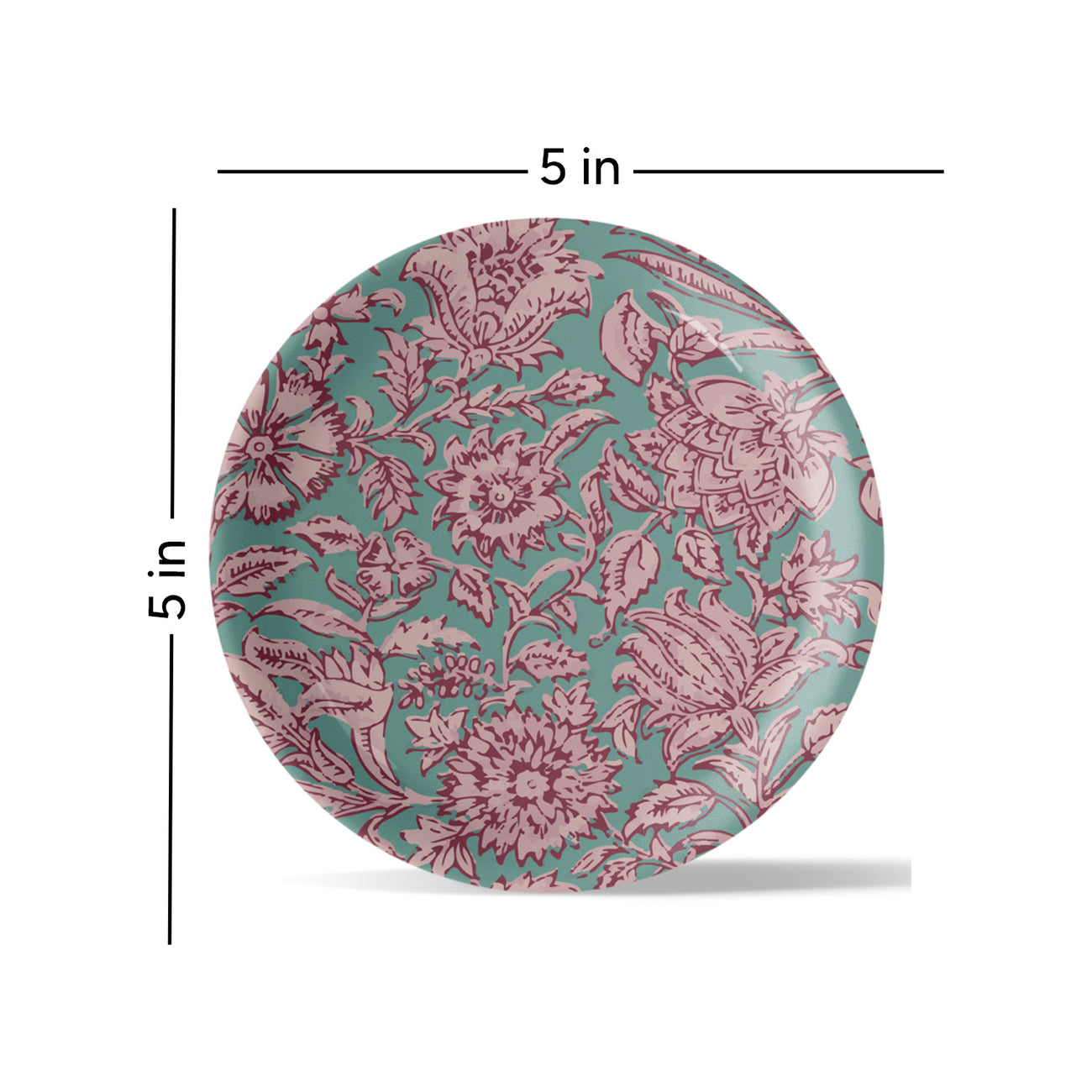 Ethnic Floral Printed Wall Plate