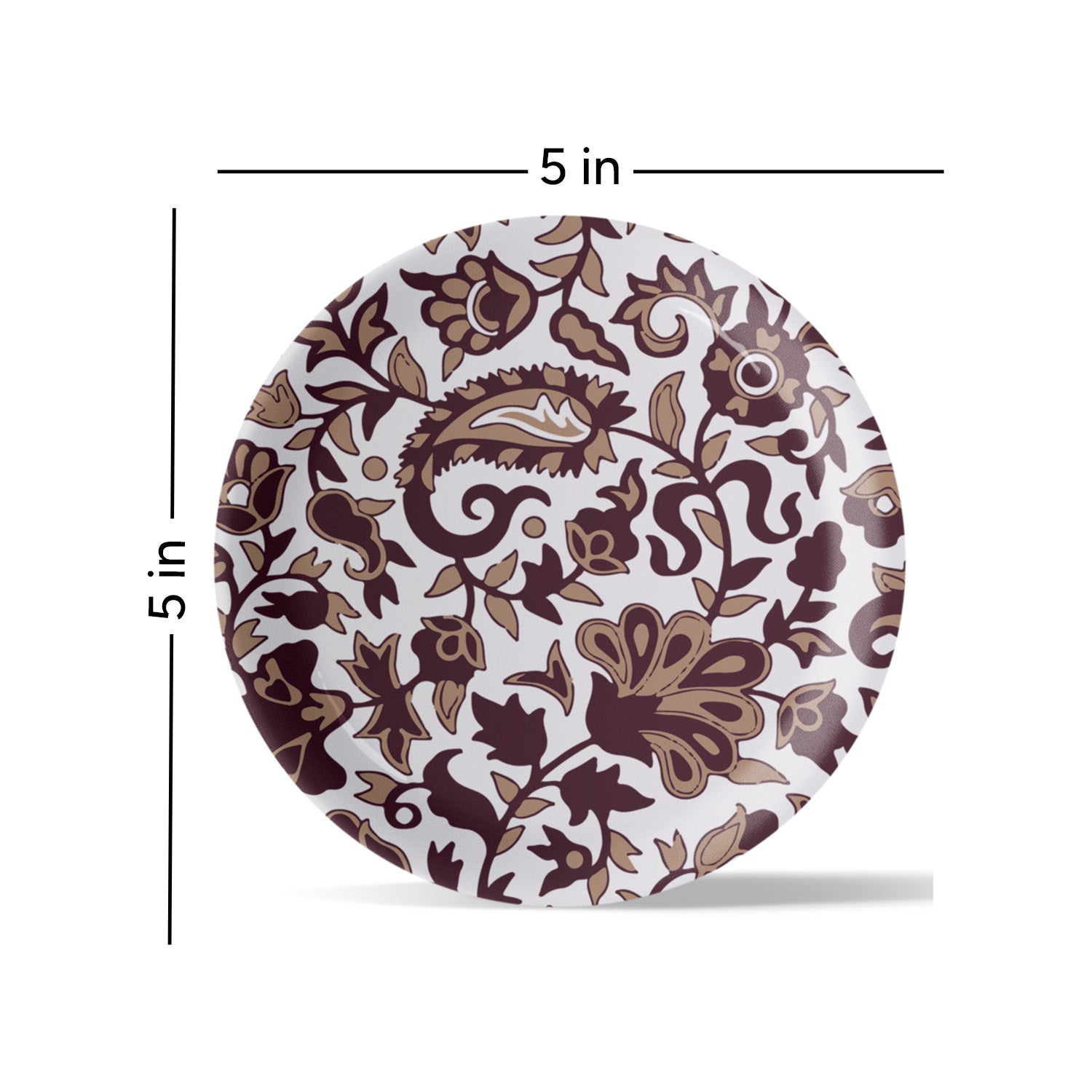 Paisley Print Porcelain Wall Plate