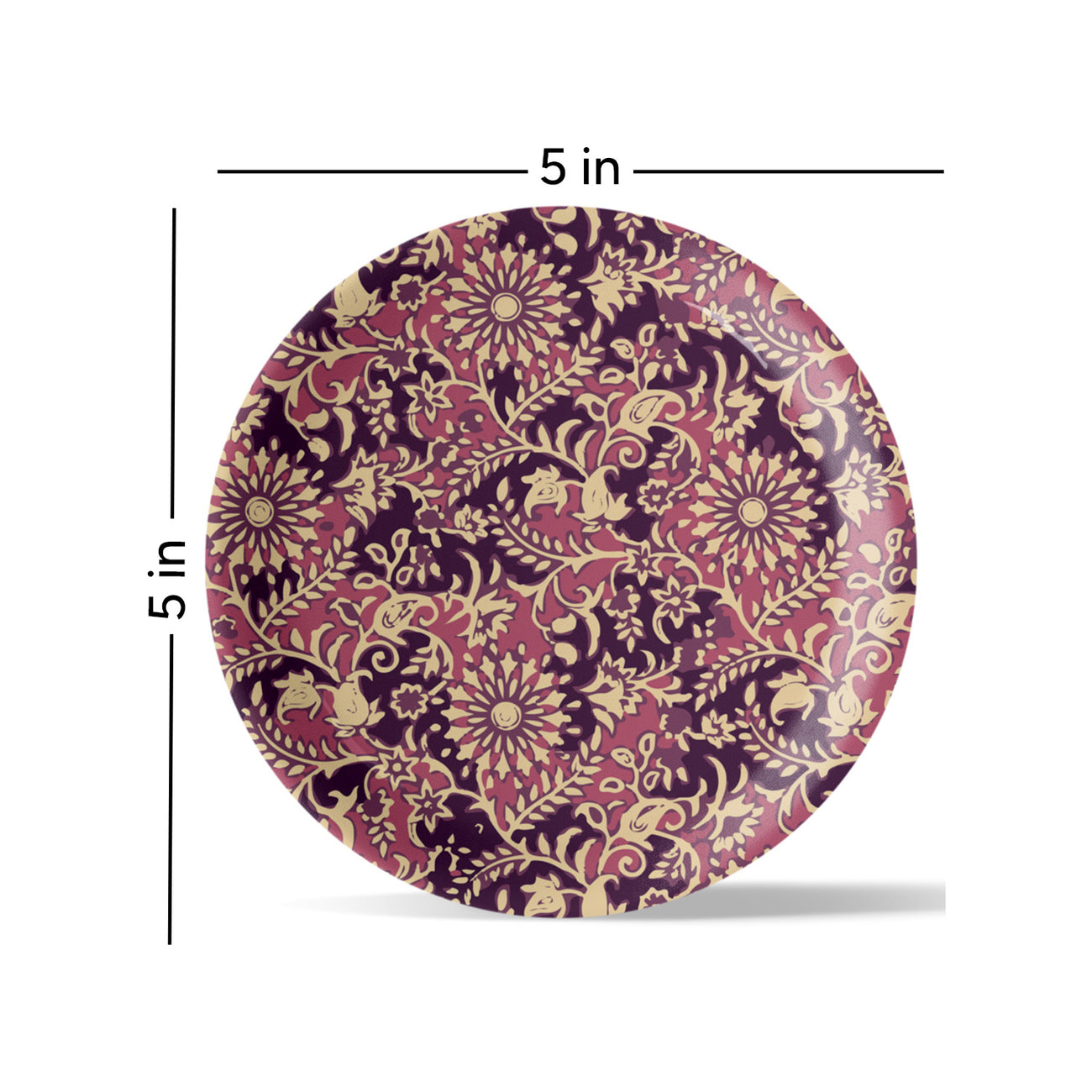 Ethnic Floral Theme Wall Plate