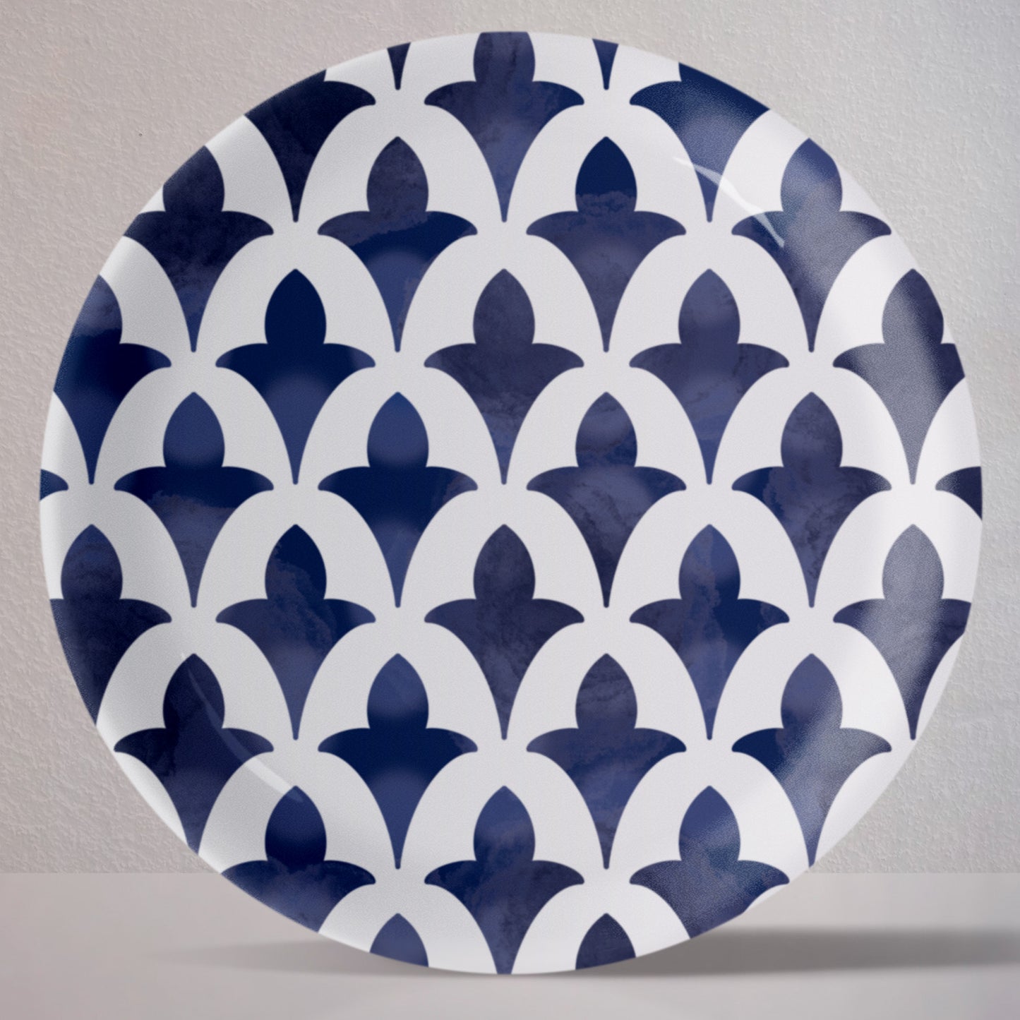 Azure Arabesque Wall Plate