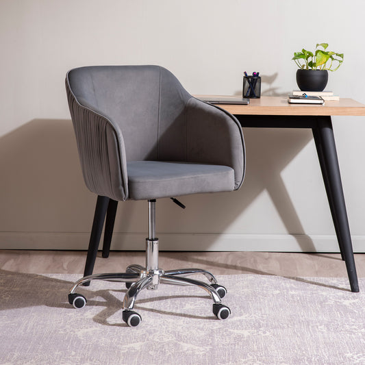 Home Office Chair With Wheels Grey