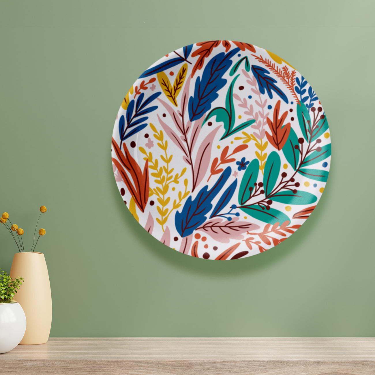 Floral Fusion Wall Plate