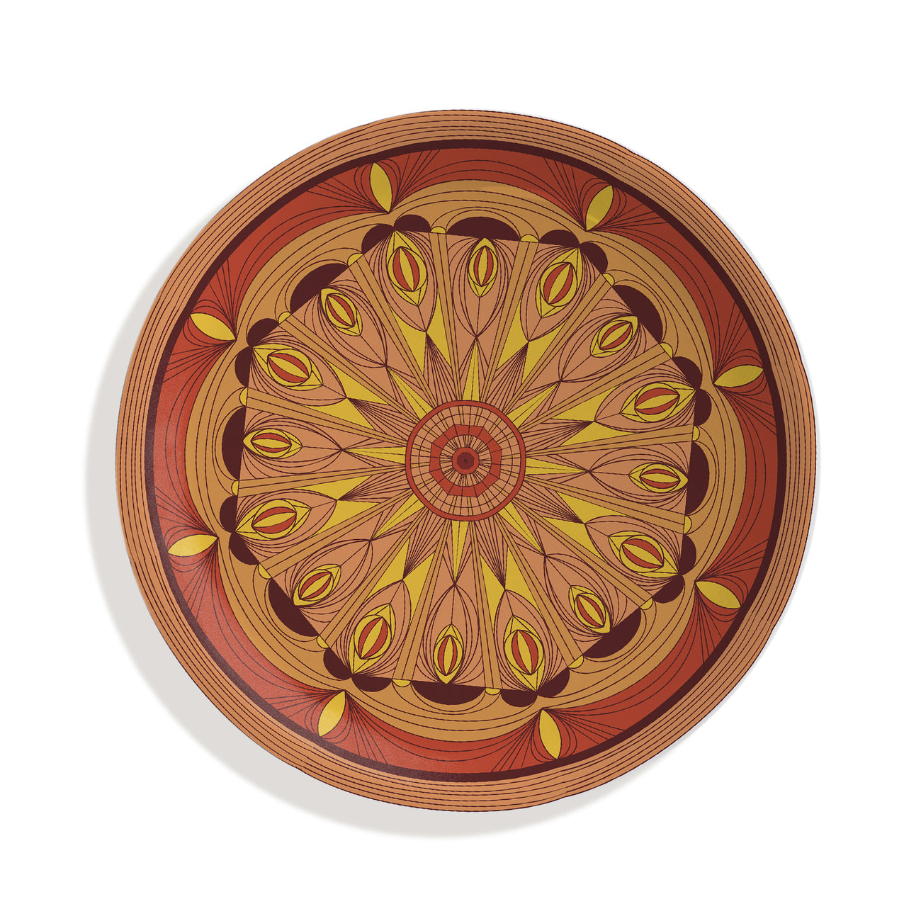 Mystic Mocha Mandala Wall Plate