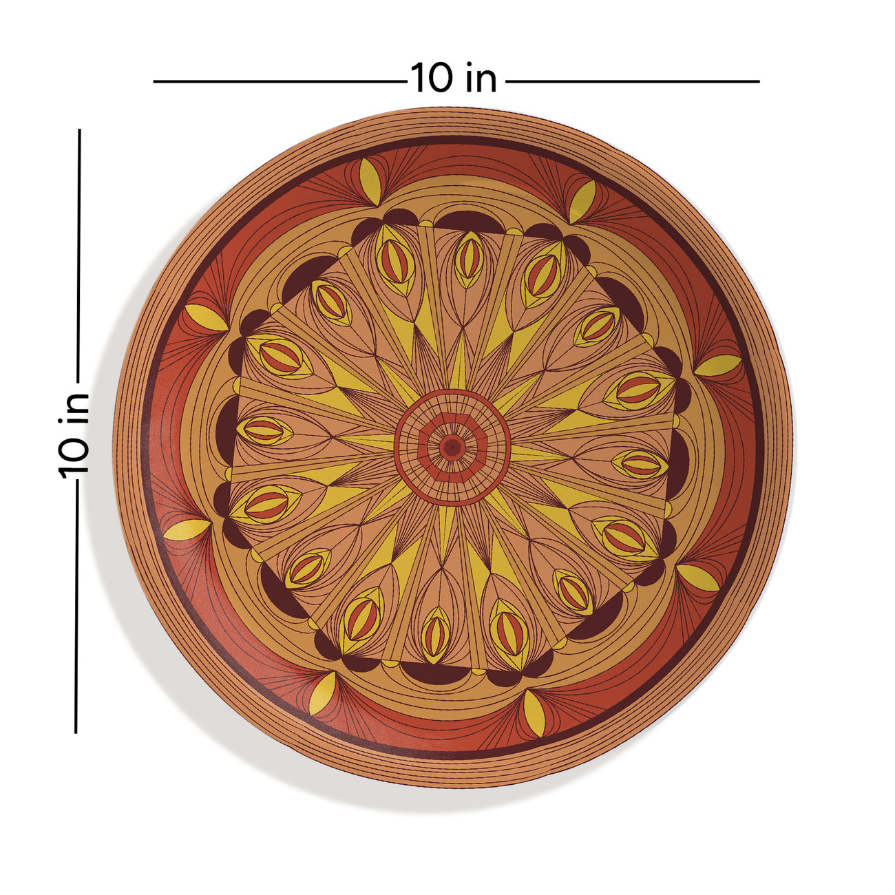 Mystic Mocha Mandala Wall Plate