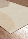 Elegant Beige Hand Tufted Wool Carpet