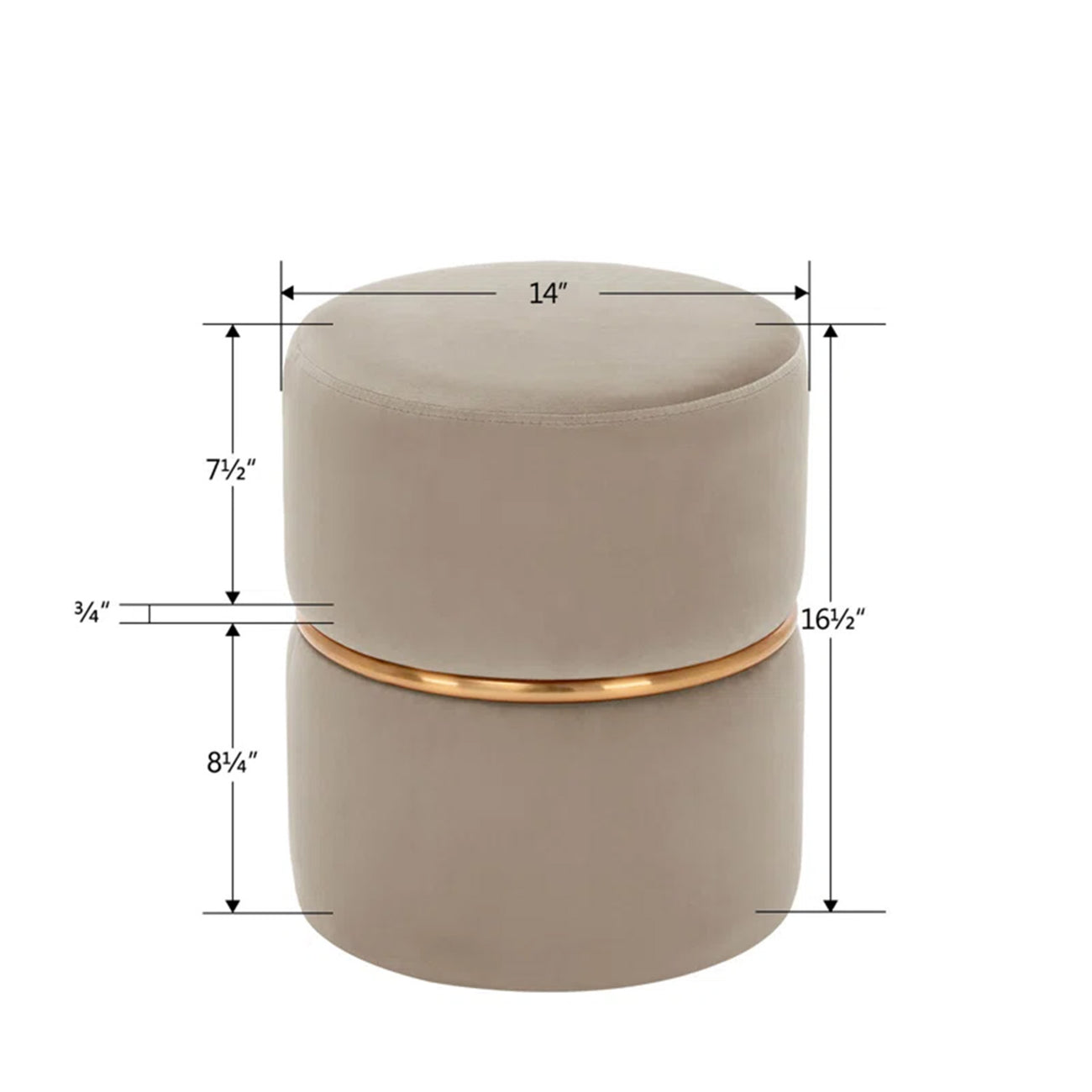 Buy Beige Bliss Pouf and Footstool