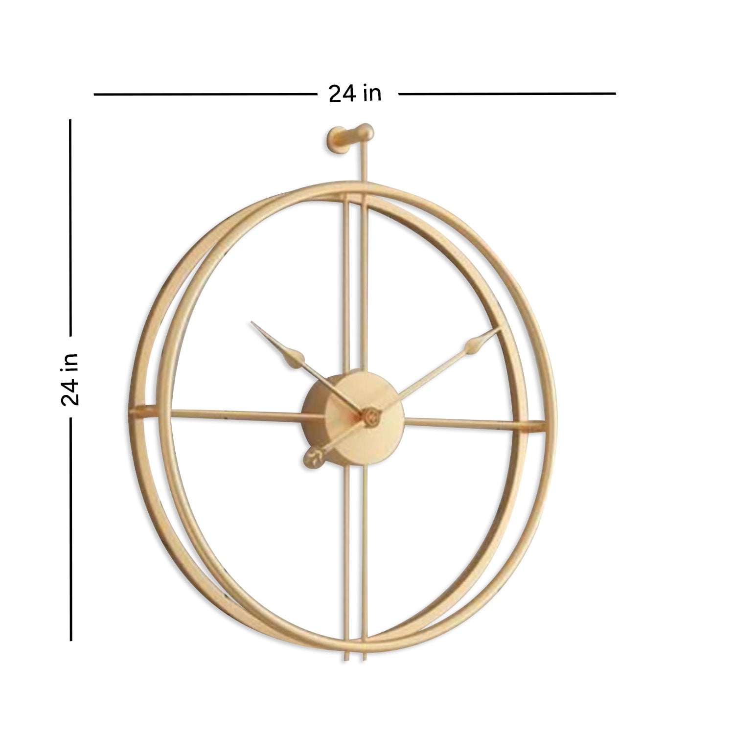 Best Price Online Golden Display Wall Clock India Store