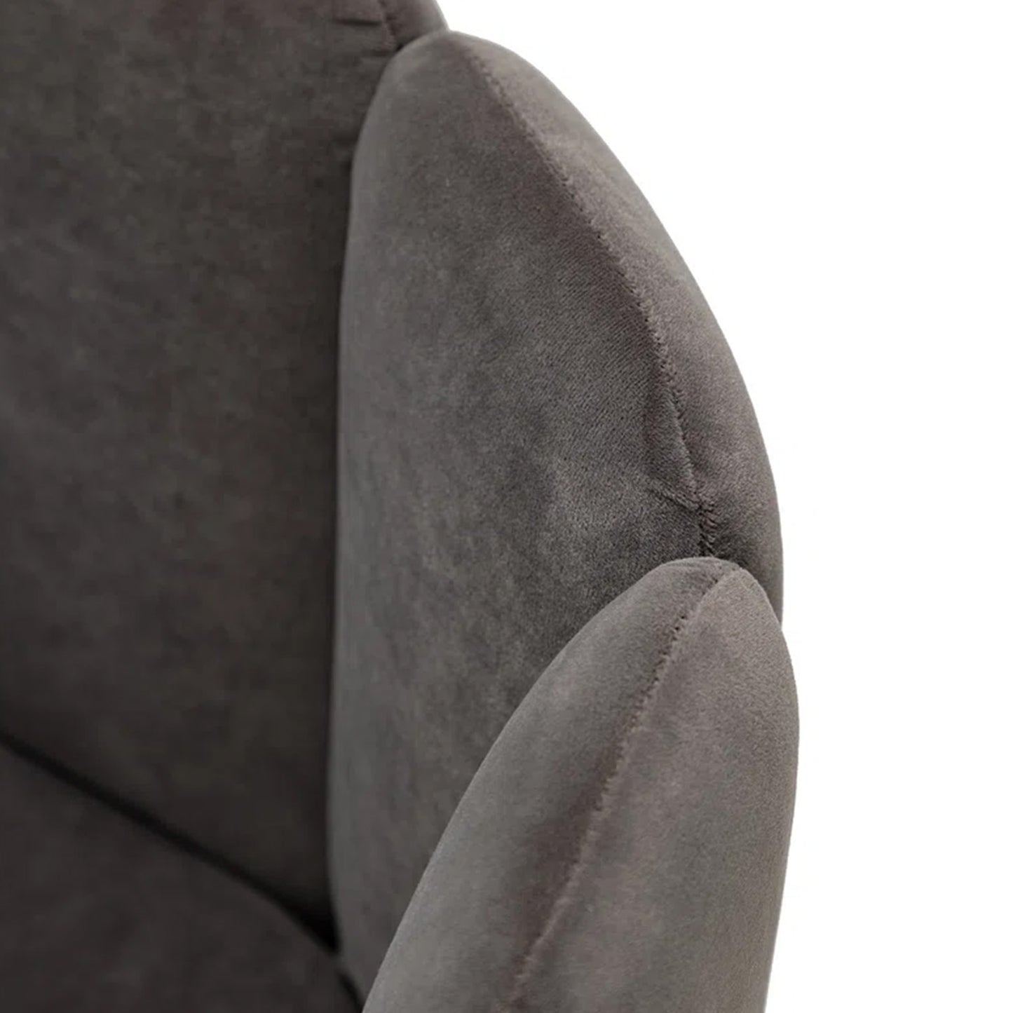 Best Velvet Petal Back Chair Grey Online Shop Now