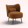 Buy Boucle Brown Lounge Chair Online