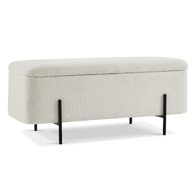 Beige Bliss Storage Bench