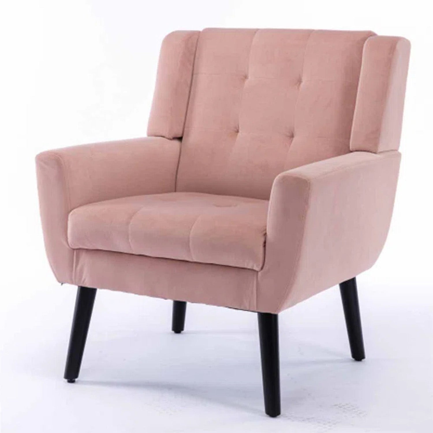 Buy Best Double Cushion Velvet Chair Pink Buy Now