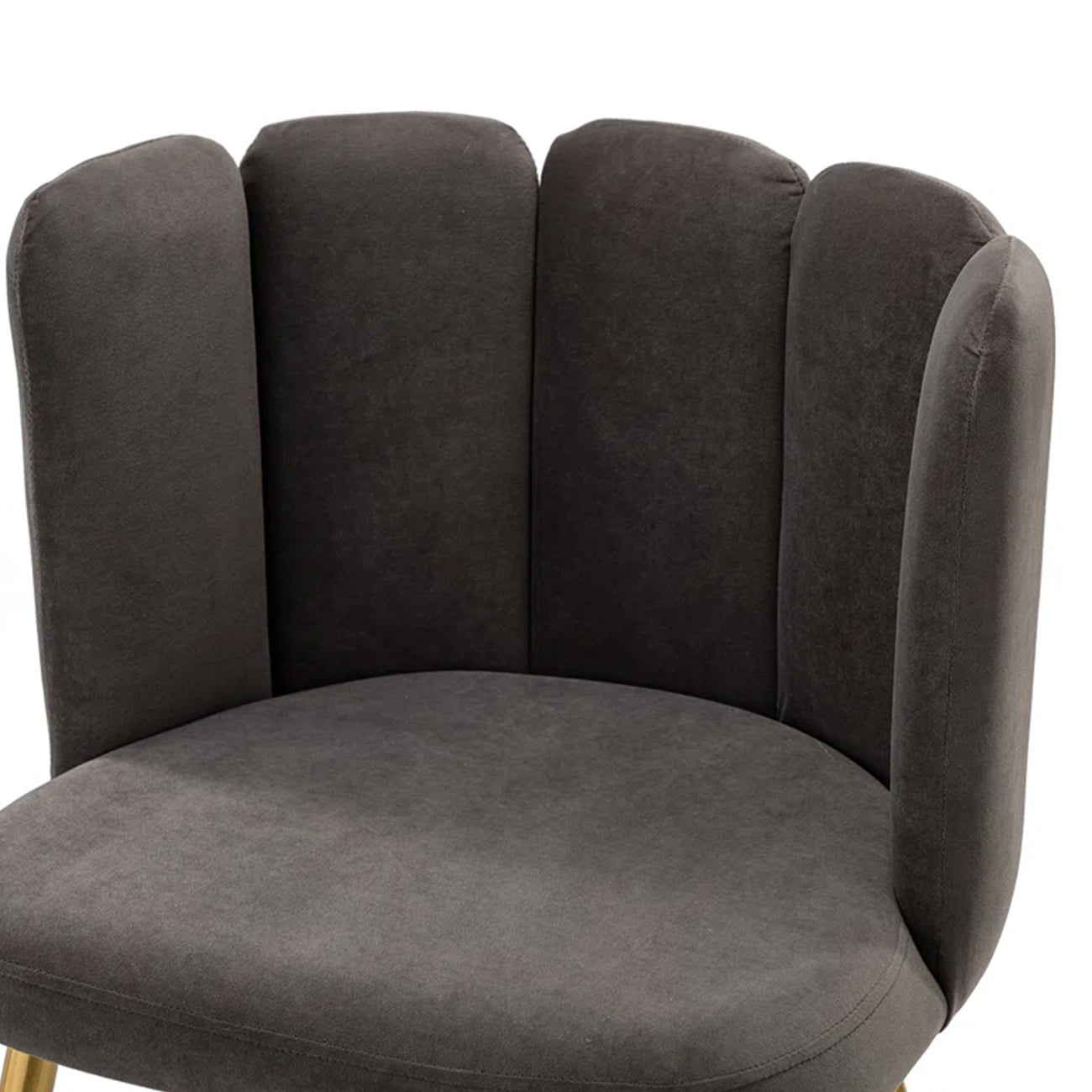 Buy Best Velvet Petal Back Chair Grey Online Shop Now