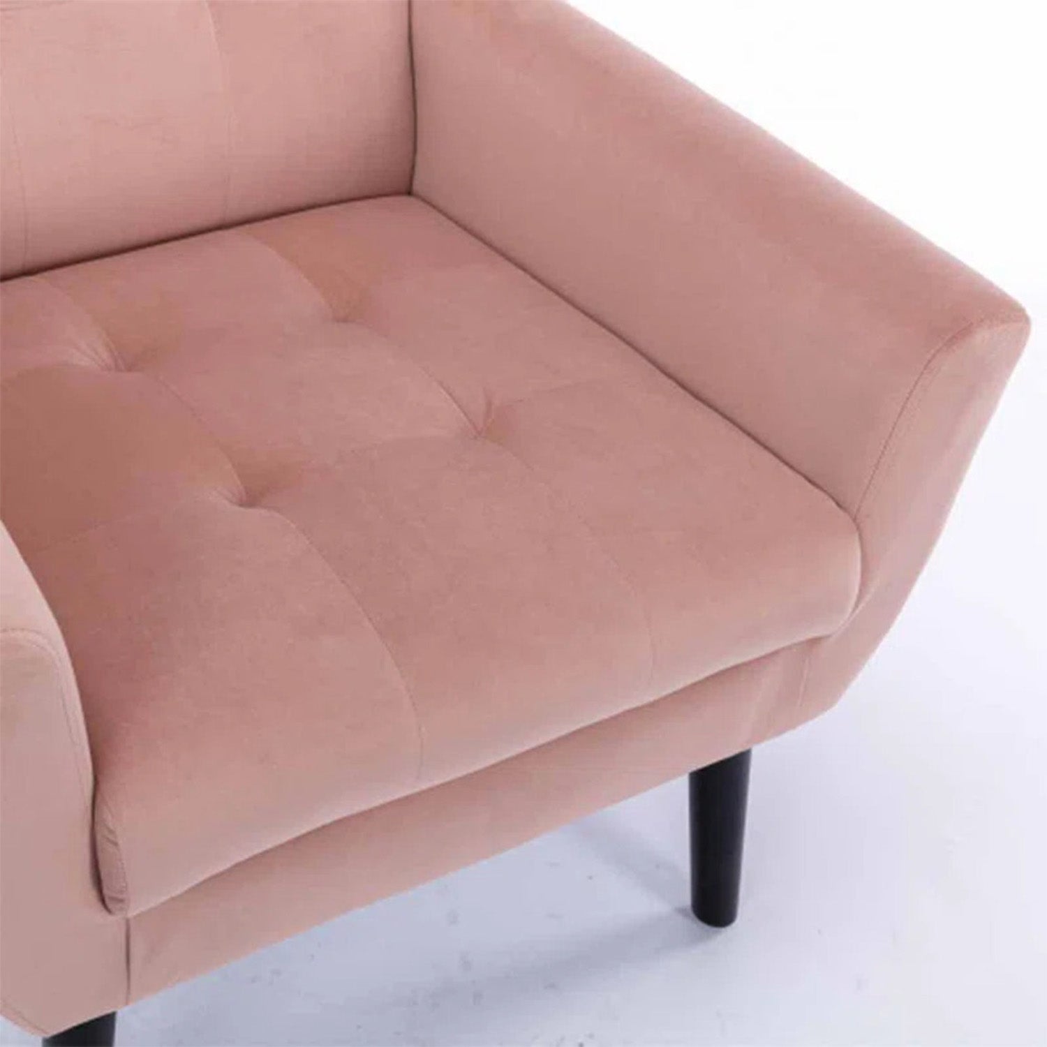 Buy Double Cushion Velvet Chair Pink Online Best Price