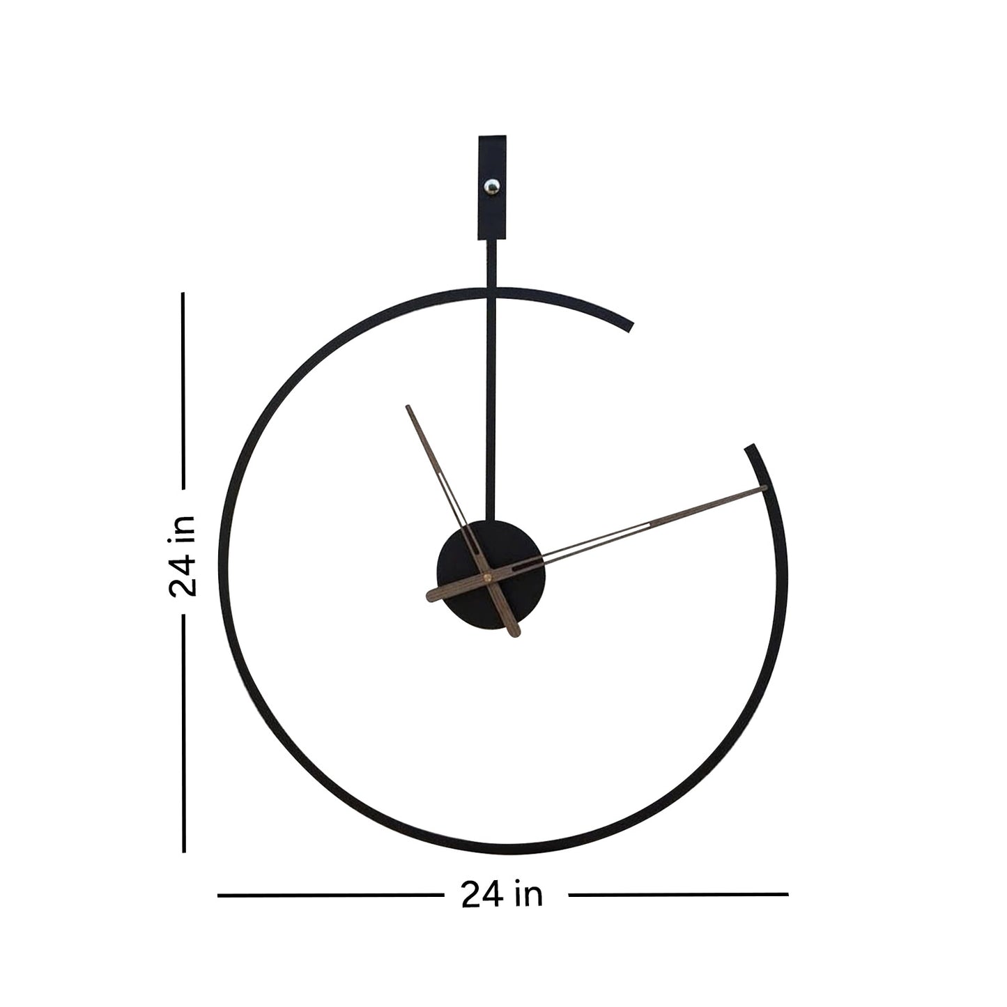 Buy Frosted Iron Timepiece Clock Best Price