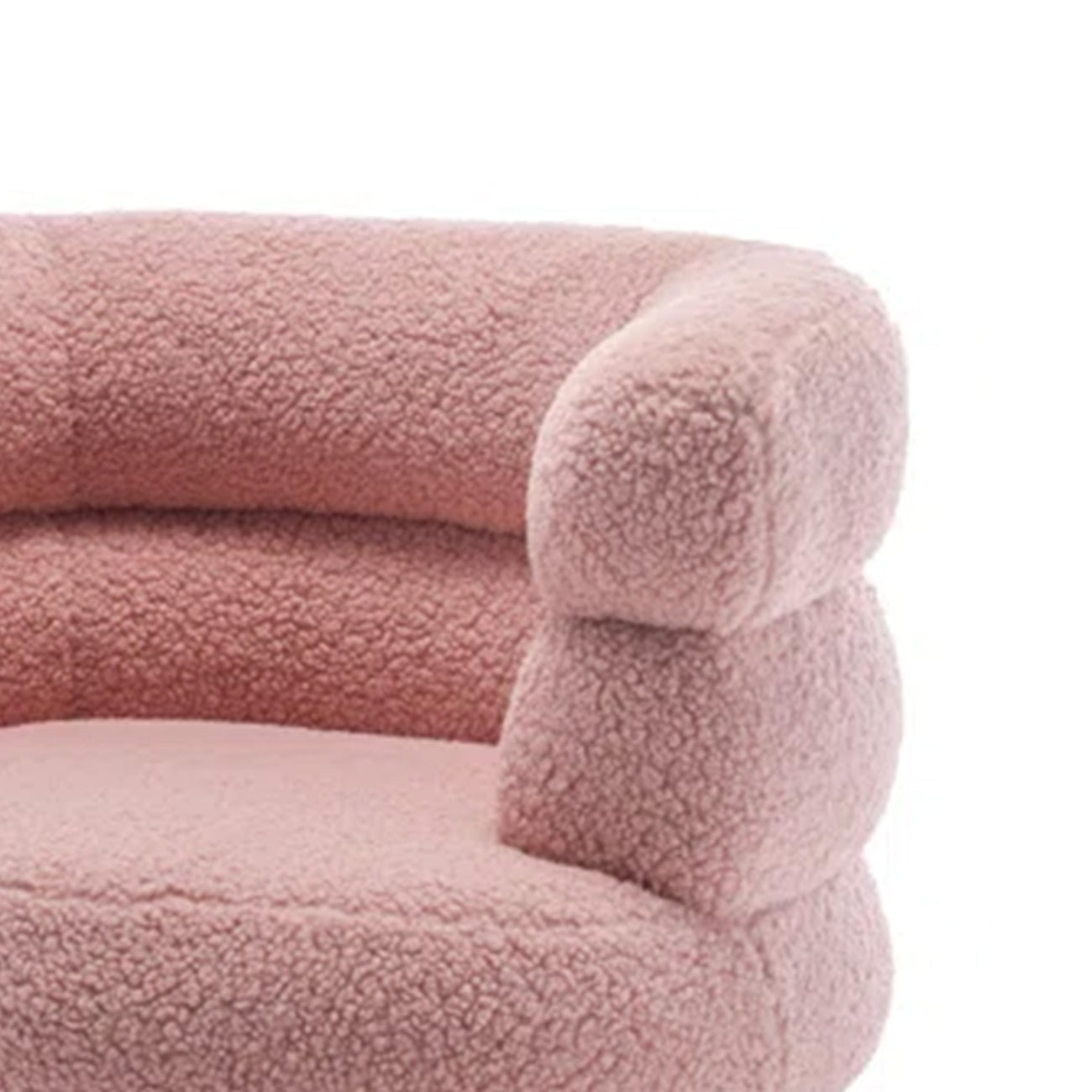 Buy Online Exquisite Boucle Accent Chair Design Pink Best Price