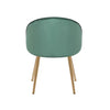 Buy Online Sleek Velvet Dining Chair Green Best Price