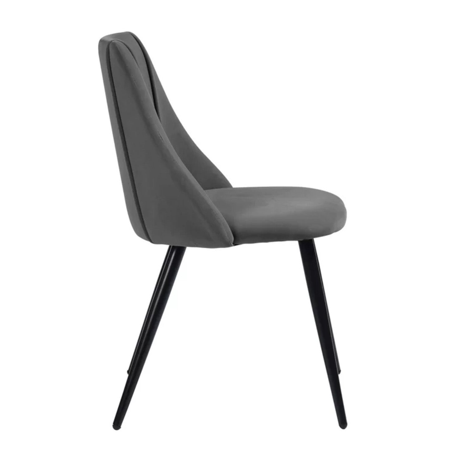 Buy Online Velvet Dining Designer Chair Grey Shop Now