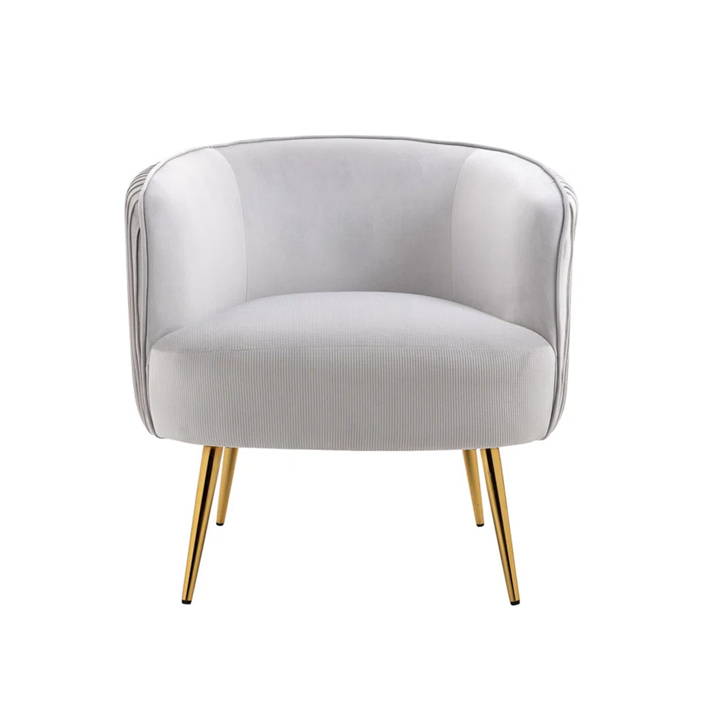 Buy Tufted Velvet Accent Chair Grey Online Best Price