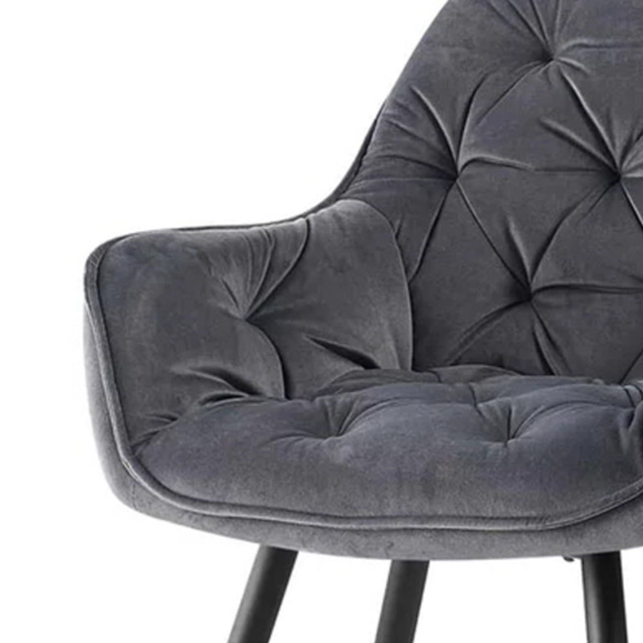 Buy Velvet Dining Chair Grey Online Store