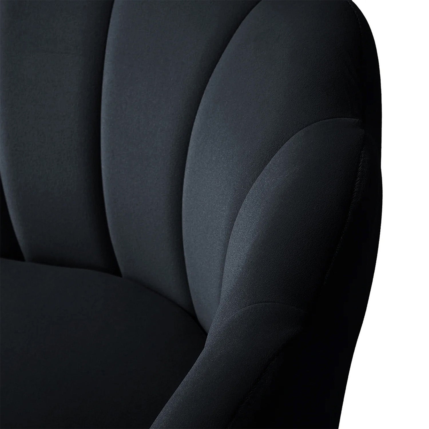 Buy Velvet Floral Lounge Chair Black Shop Now