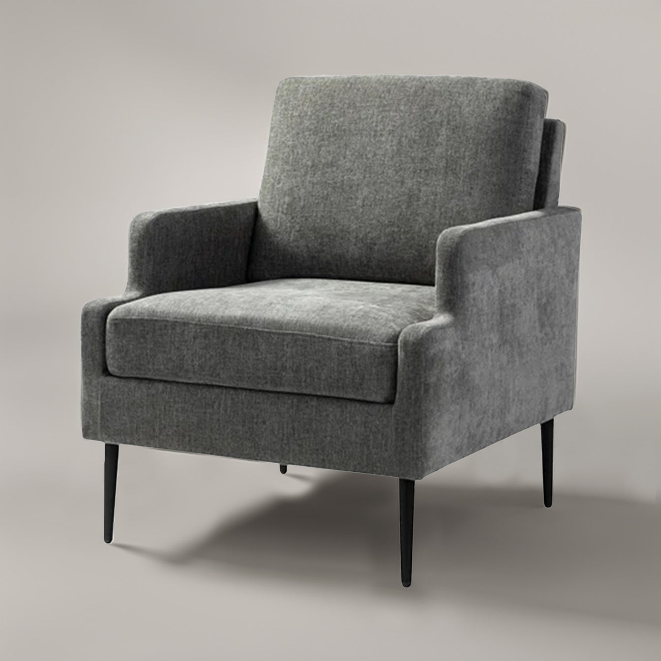 Buy Classic Single Seater Sofa Accent Chair Dark Grey Online