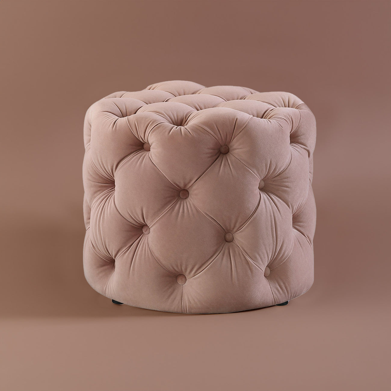 Plush Pink Pouf