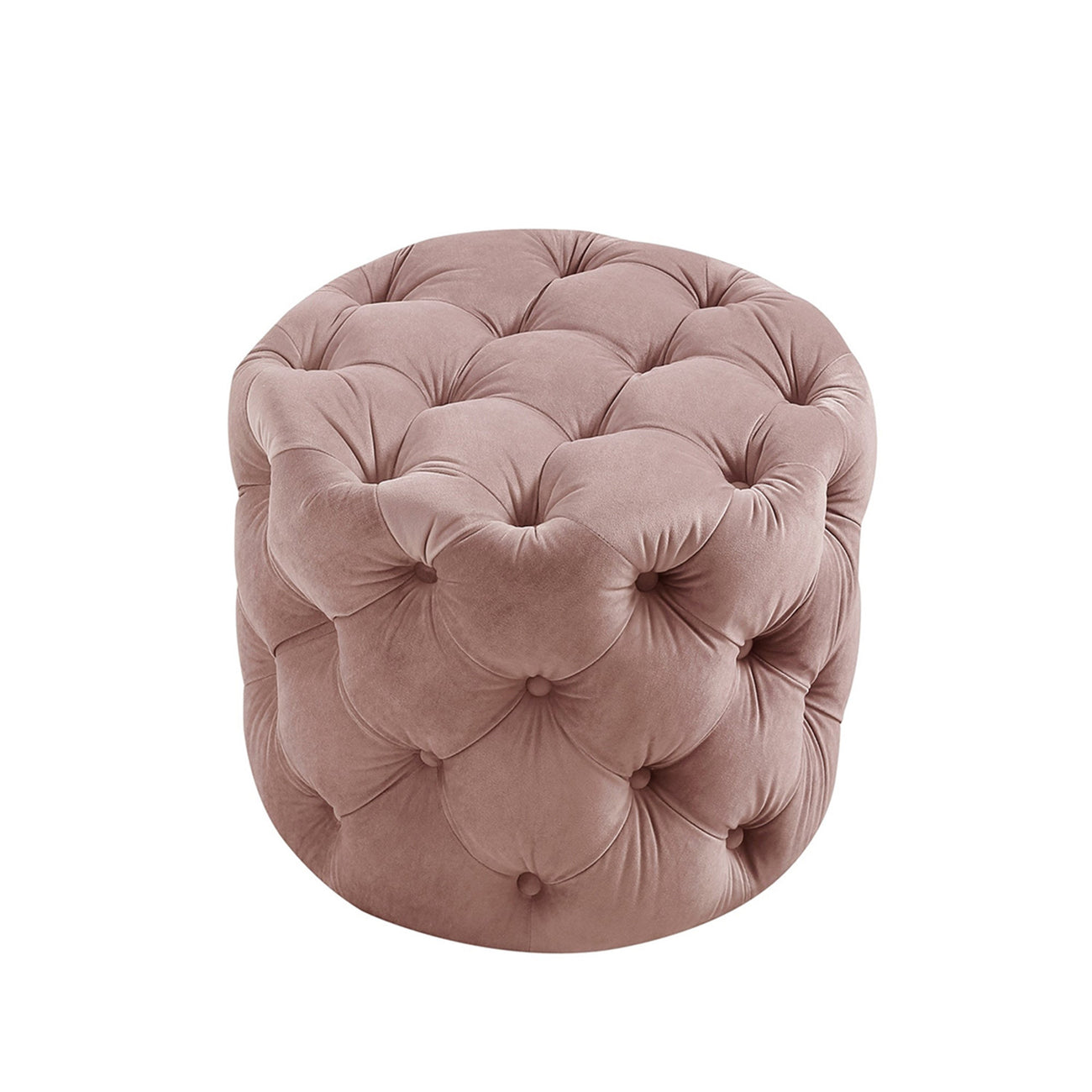 Plush Pink Pouf