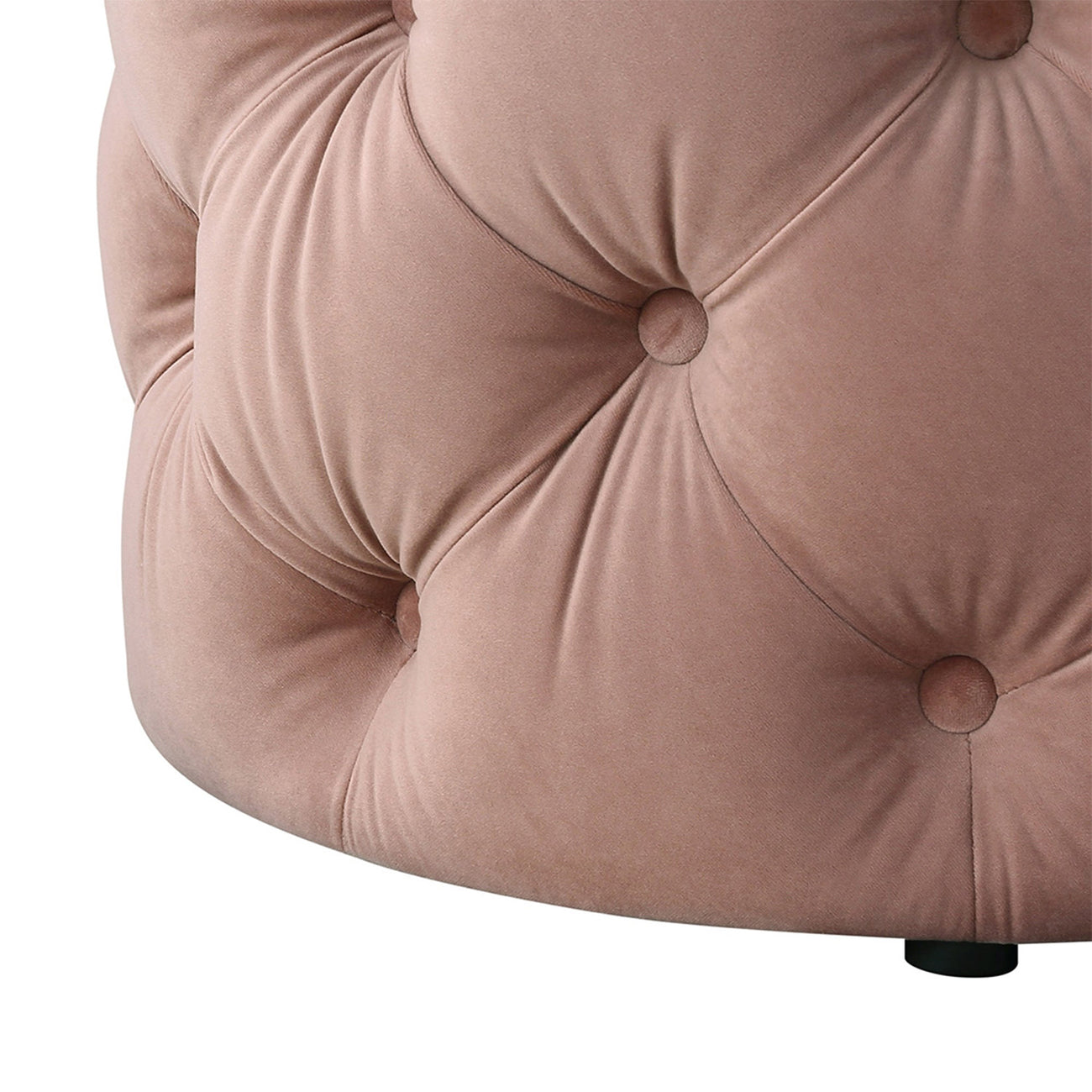 Plush Pink Pouf