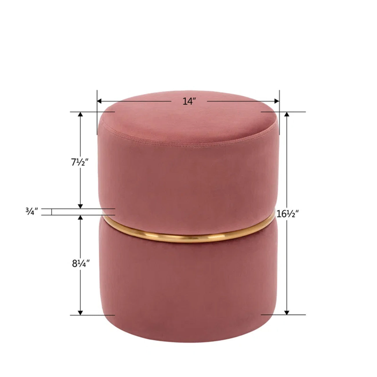 The Blushing Bloom Pouf