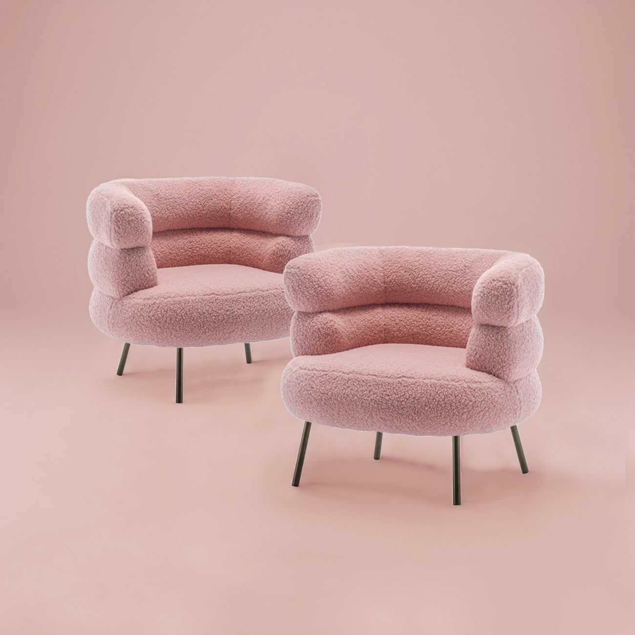 Buy Exquisite Boucle Accent Chair Design Pink Online