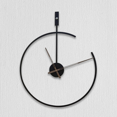 Frosted Iron Timepiece Wall Clock