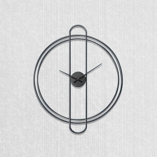 Buy Gunmetal Hour Display Wall Clock Online 