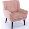 Buy Luxurious Double Cushion Velvet Chair Pink Online Best Price