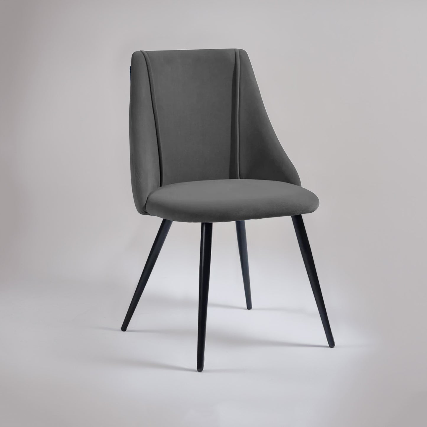 Buy Luxurious Velvet Dining Designer Chair Grey Online