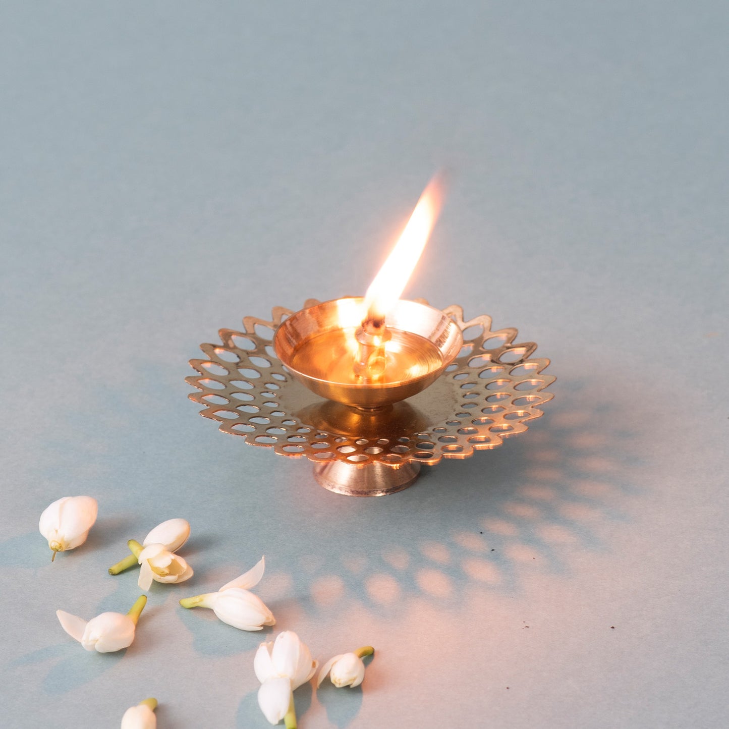 Elegant Brass Candle Holder Diya