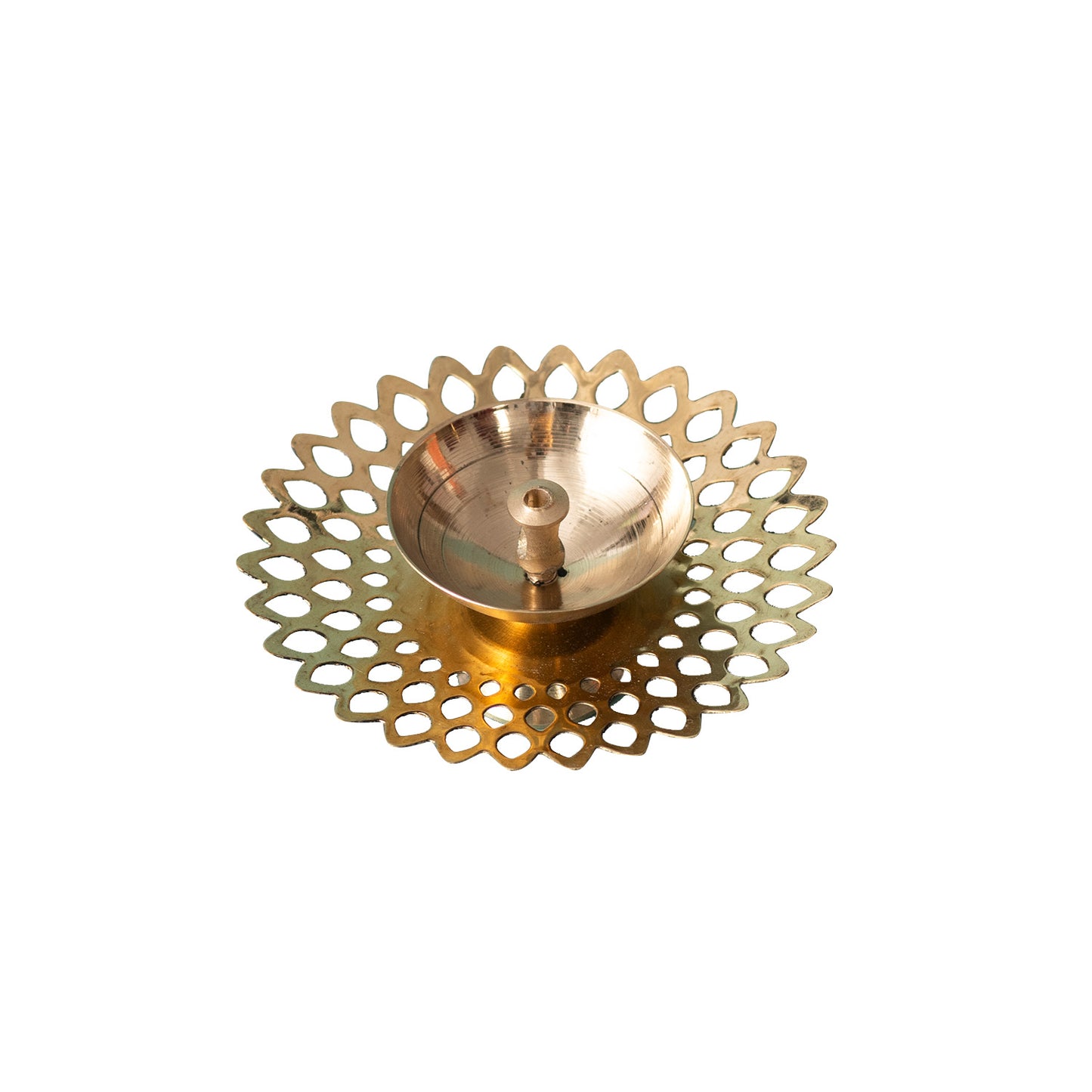 Elegant Brass Candle Holder Diya