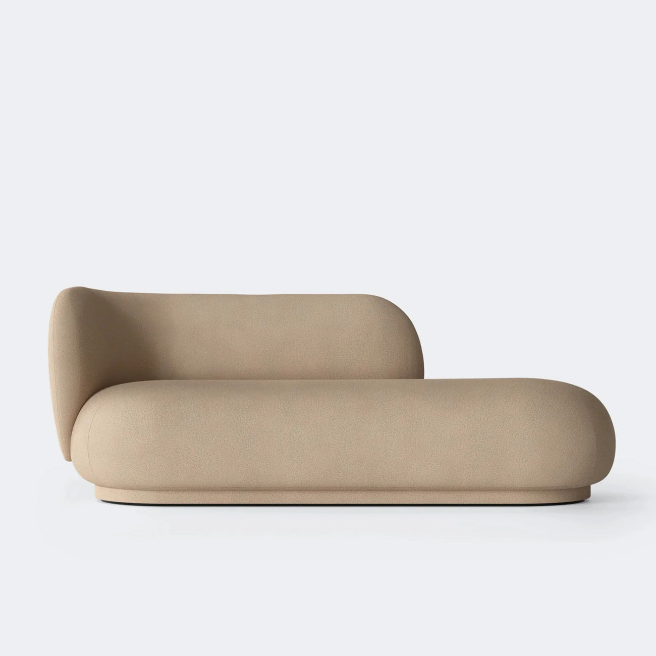 EliteElegance Suede Two-Seater Sofa Sand