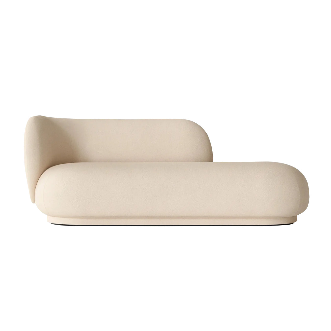 EliteElegance Suede Two-Seater Sofa Crème