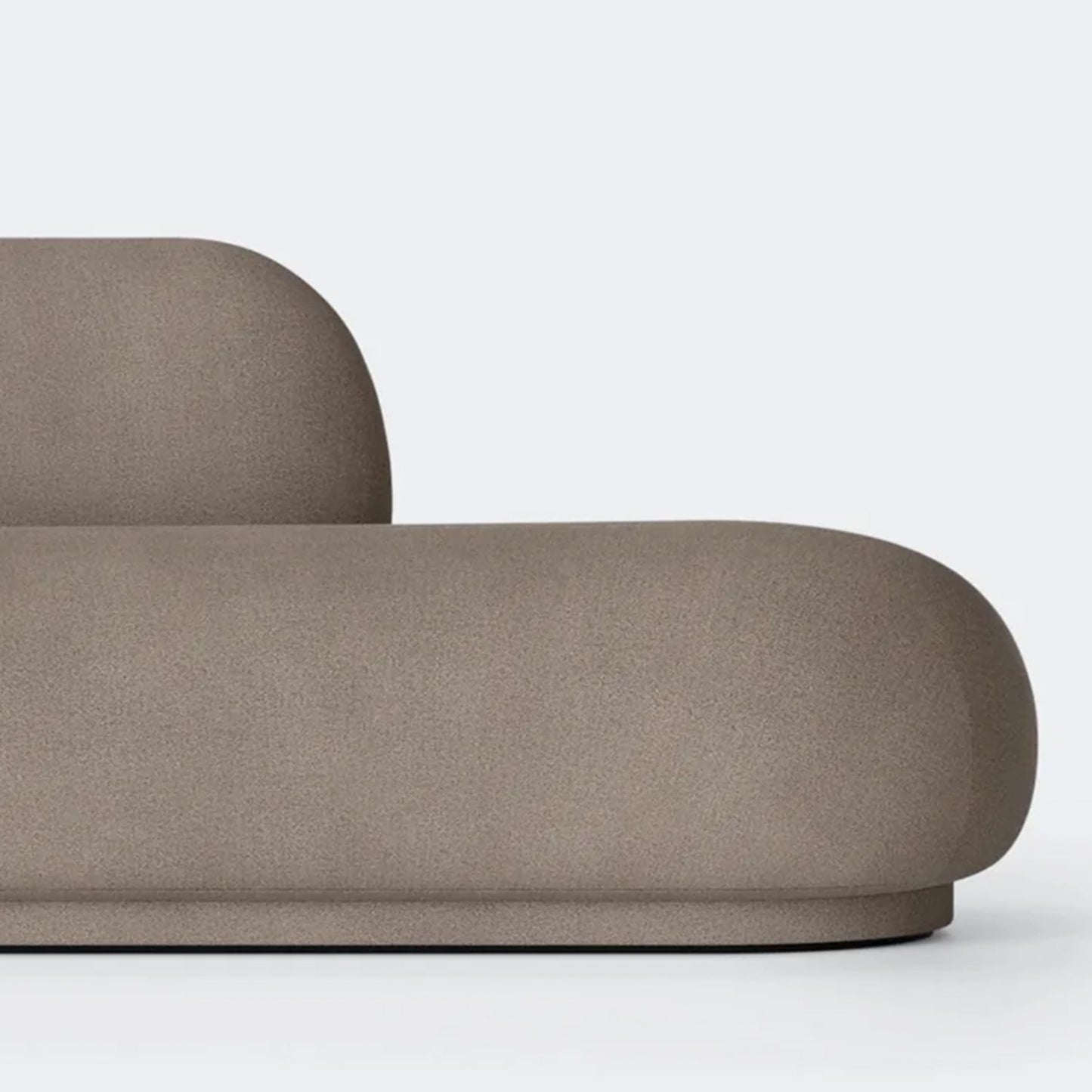 EliteElegance Suede Two-Seater Sofa Grey