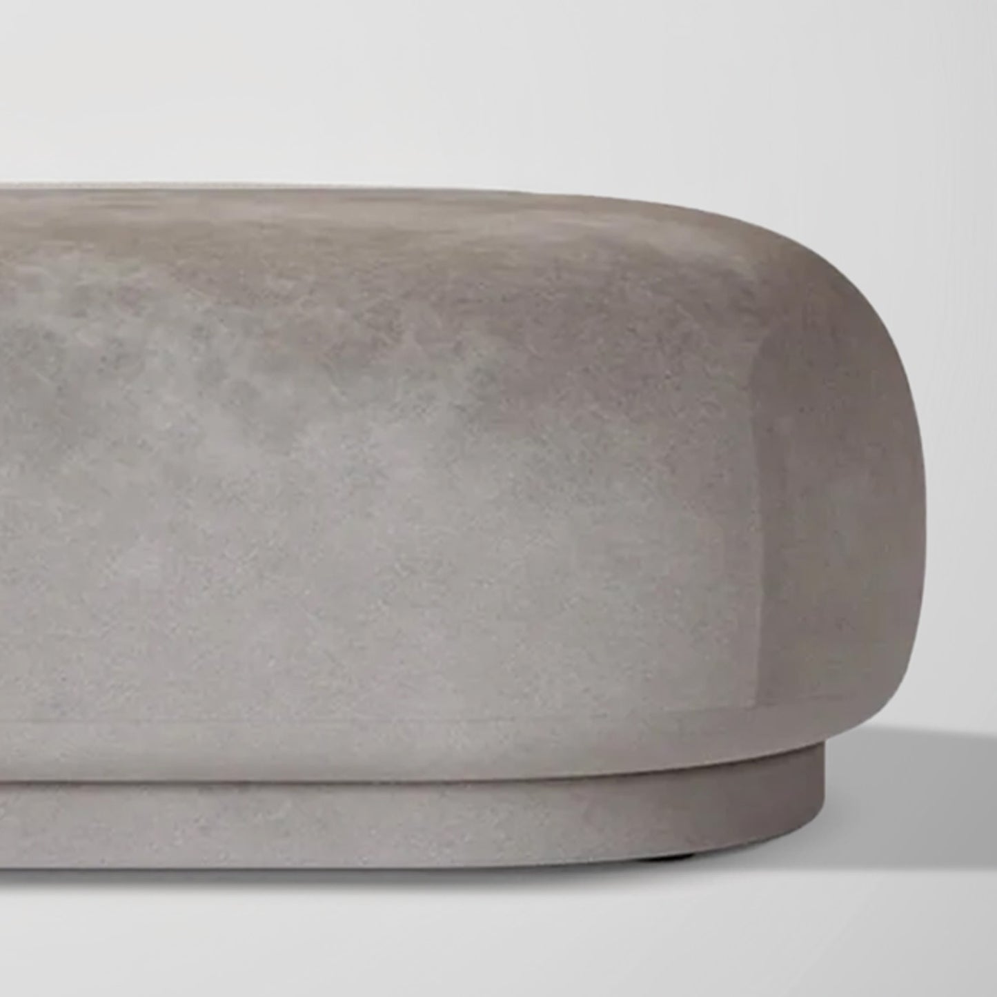 EliteElegance Velvet Ottoman Bench Grey